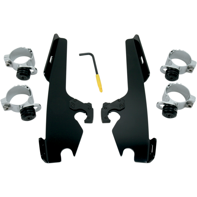 MEMPHIS SHADES HD MNT KIT TL F/S BW WID BLK MEB8968