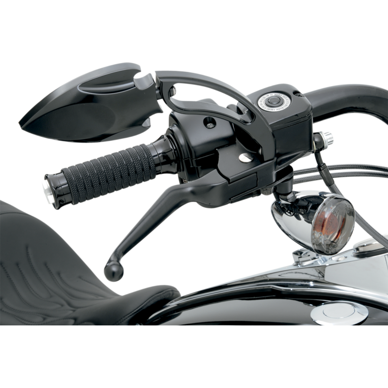 DRAG SPECIALTIES 96-17 B/T BLACK LEVER SET 0610-0128