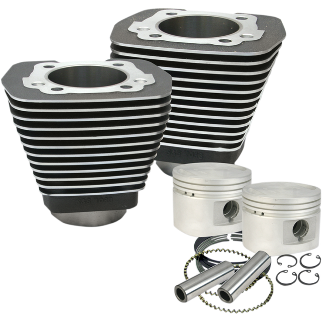 S&S CYCLE CYLINDER/PSTN KT 84-99BLK 910-0182