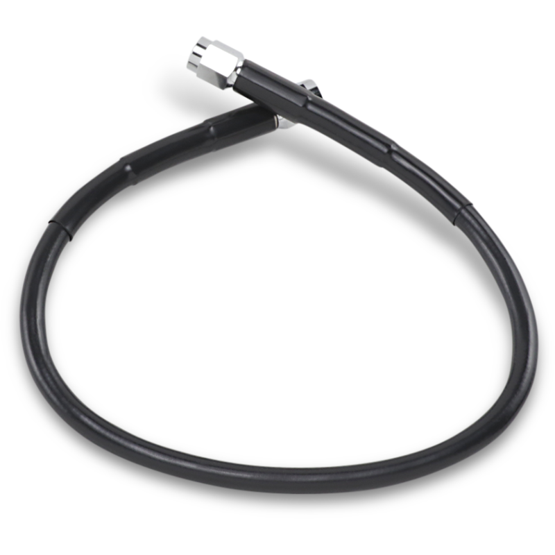 DRAG SPECIALTIES BLACK S/S BRAKE LINE 17" 817-BLK