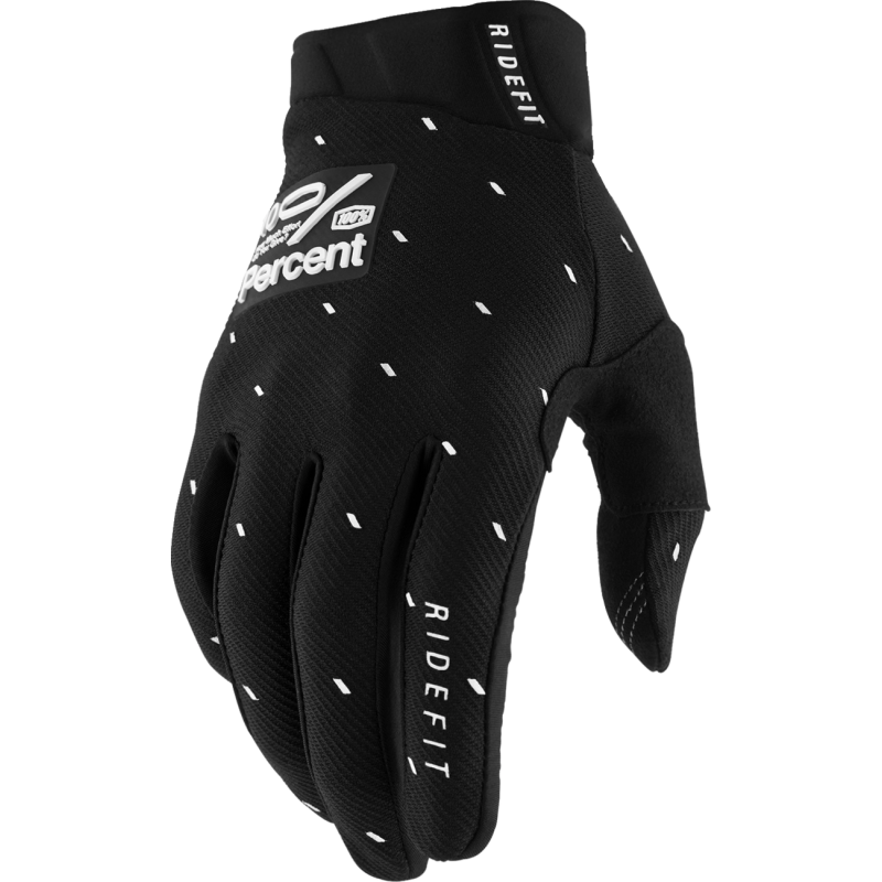 100% RIDEFIT GLOVES SLASHER BLACK - S 10010-00035