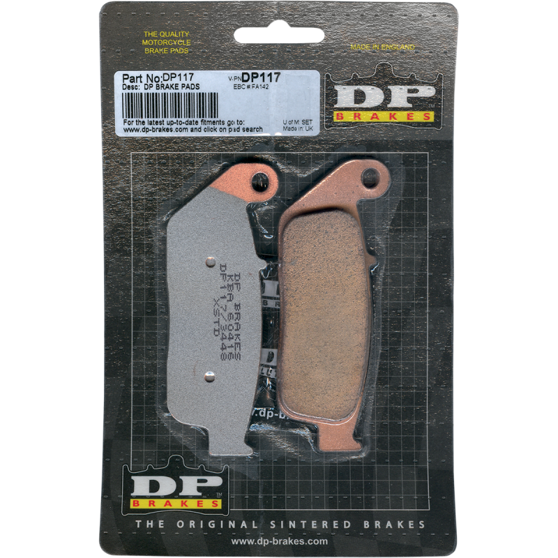 DP BRAKES DP117 STANDARD COMPOUND BRAKE PAD SET DP117