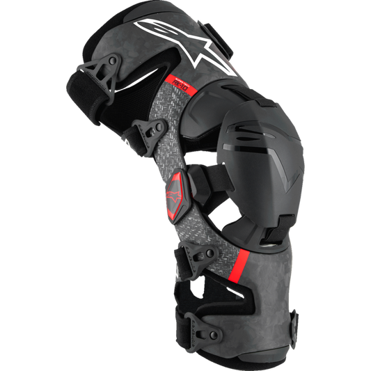 ALPINESTARS S-TECH RK-10 PLSMA KNEE BRACES BLK/RD L 6501425-13-L