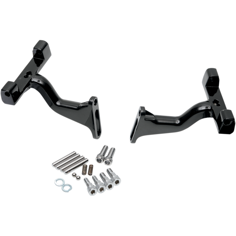 DRAG SPECIALTIES 93-19 FLHT RAS PASS FL/BOARD MOUNTS BLK 1621-0395