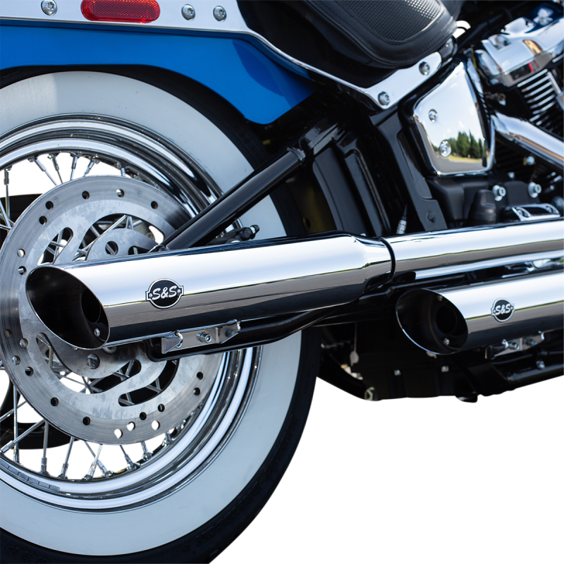 S&S CYCLE MUFFLER S/C CHR 50S FLHC 550-0756B