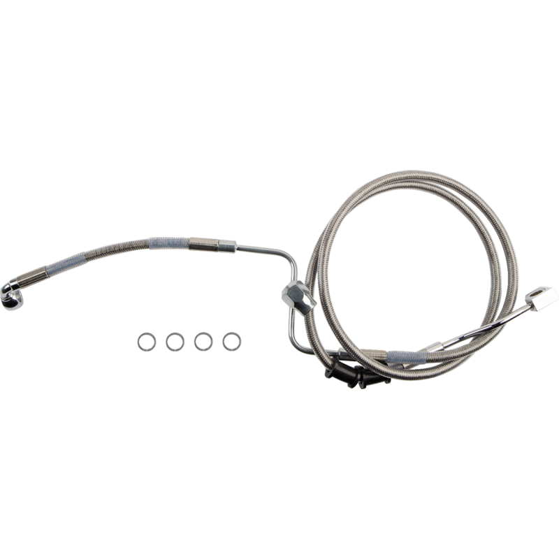DRAG SPECIALTIES BRAKE LINE RR ABS SS 618598