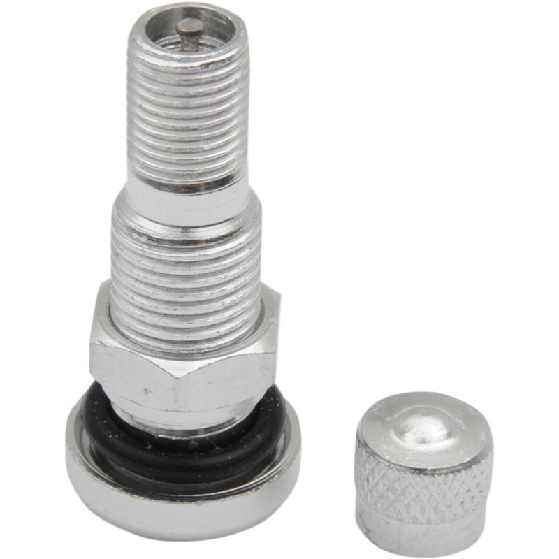 K&L SUPPLY 10MM METAL SHORT STRT VALVE STEM SILV 32-2977