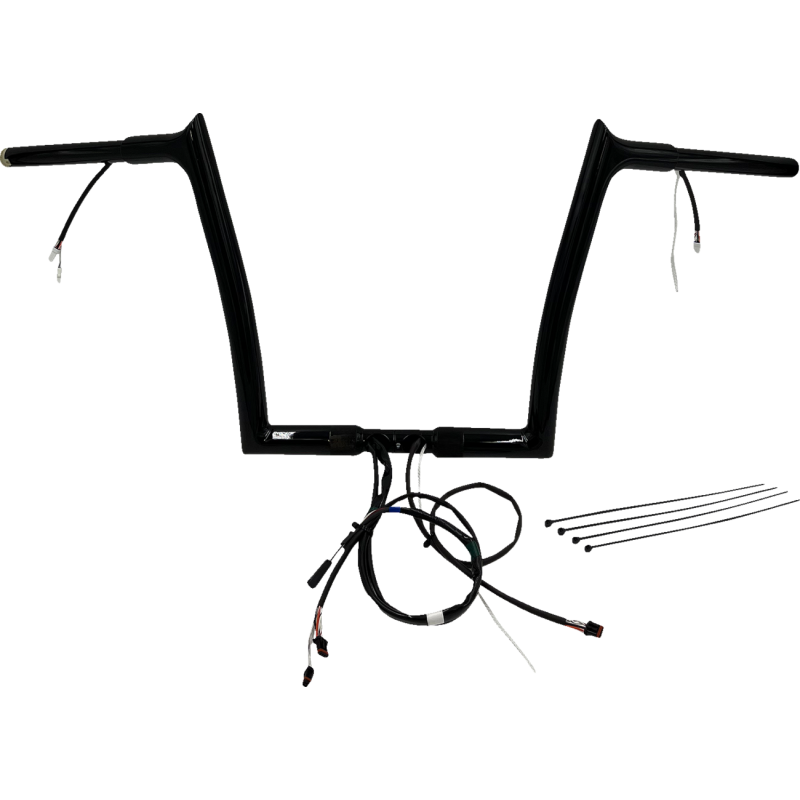 FAT BAGGERS INC HANDLEBAR KIT - POINTED TOP - 12" - BLACK 901912-B
