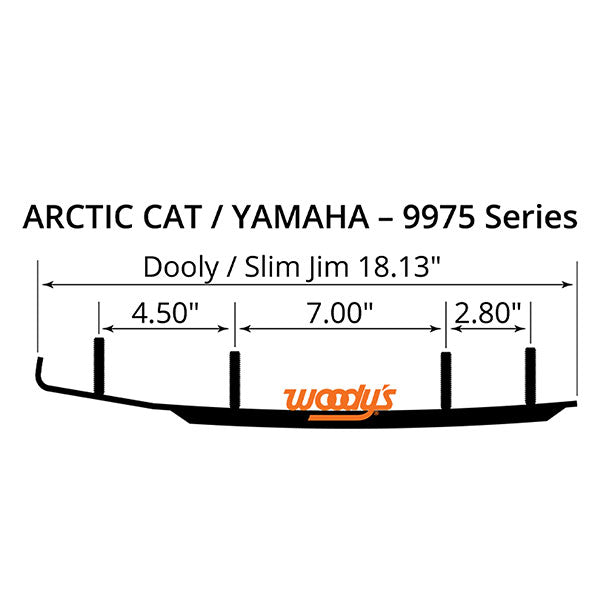 WOODY'S DOOLY CARBIDE RUNNER 6" ARCTIC CAT DA6-9975