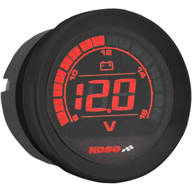 KOSO NORTH AMERICA VOLT METER HD 2" BLK BA050310