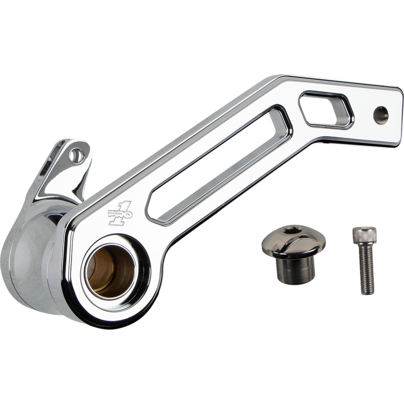 PRO-ONE PERF.MFG. TOURING BRAKE ARM, CHROME , 14 & UP FLHT 500773