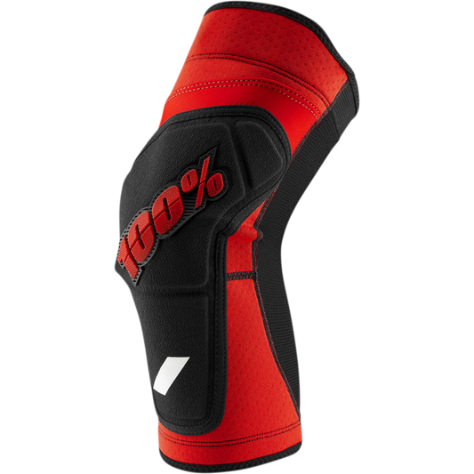 100% RIDECAMP KNEE GUARDS RED/BLACK LG 70001-00011