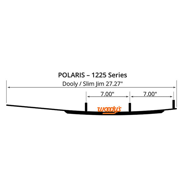 WOODY'S DOOLY CARBIDE RUNNER 4" POLARIS DP4-1225