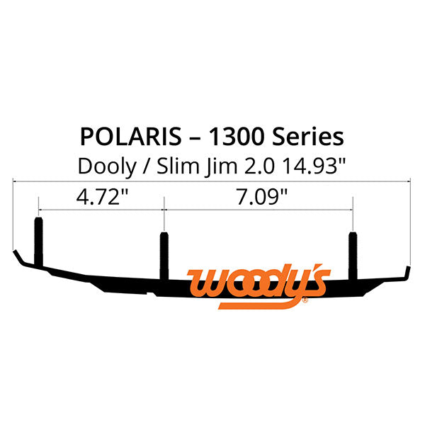 WOODY'S DOOLY CARBIDE RUNNER 8" POLARIS DP8-1300