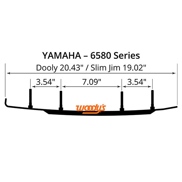 WOODY'S DOOLY CARBIDE RUNNER 4" YAMAHA DY4-6580