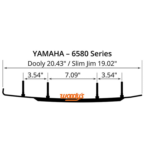 WOODY'S DOOLY CARBIDE RUNNER 8" YAMAHA DY8-6580