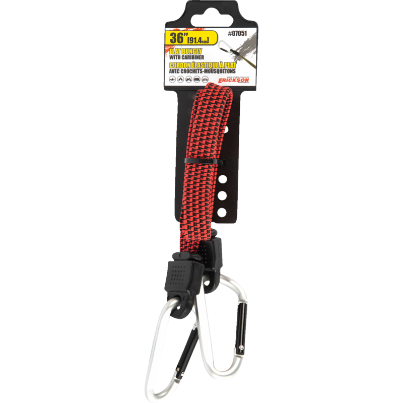 ERICKSON 36" FLAT BUNGEY W/ CARABINER 07051