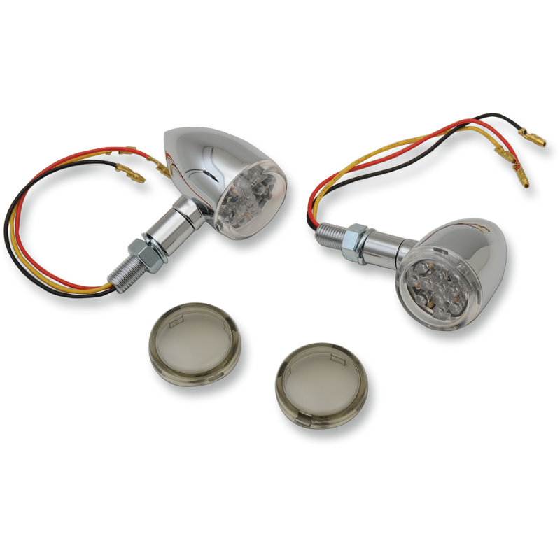 DRAG SPECIALTIES LIGHT CHR AM LED CLR/SMK 20-6390C/MIQ