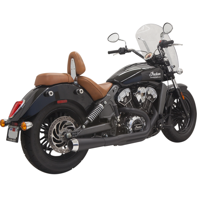 BASSANI XHAUST 15-21 SCOUT R/R SHRT MEGA FS 2:1 BLK 8S12JB