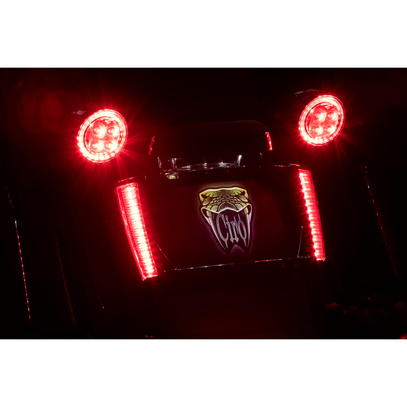 CIRO LLC FRAME LP W/LEDS BLK/RED 40302