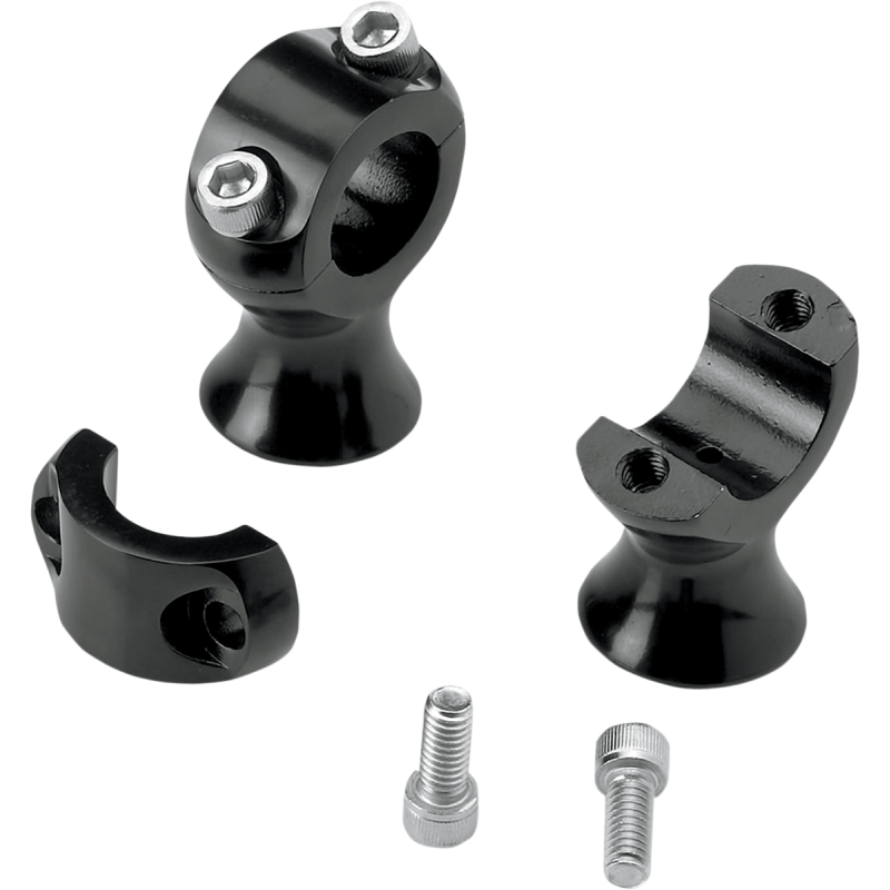 BILTWELL RISERS SLIMLINE 1.75" BLK 6401-201-175