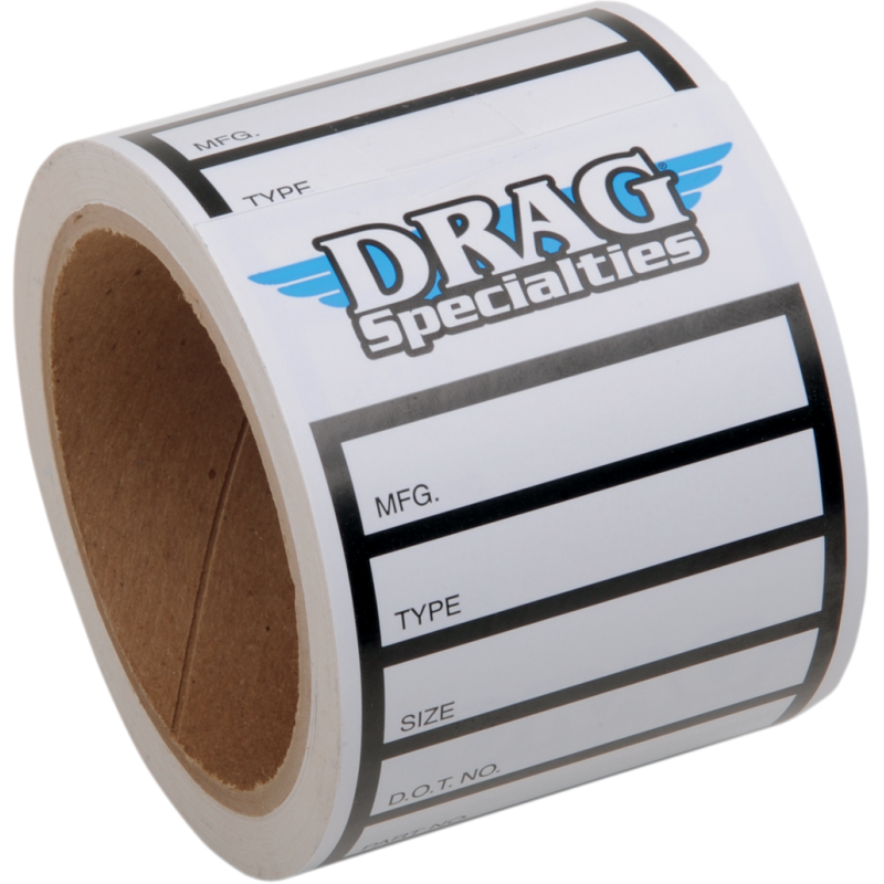 PROMOTIONAL ITEMS VENDOR DRAG TIRE LABELS 100PK 9904-0943