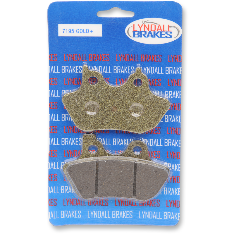 LYNDALL RACING BRAKES LLC 00-07 FX/FLST FRT GOLD PLUS BR/PADS 1720-0052