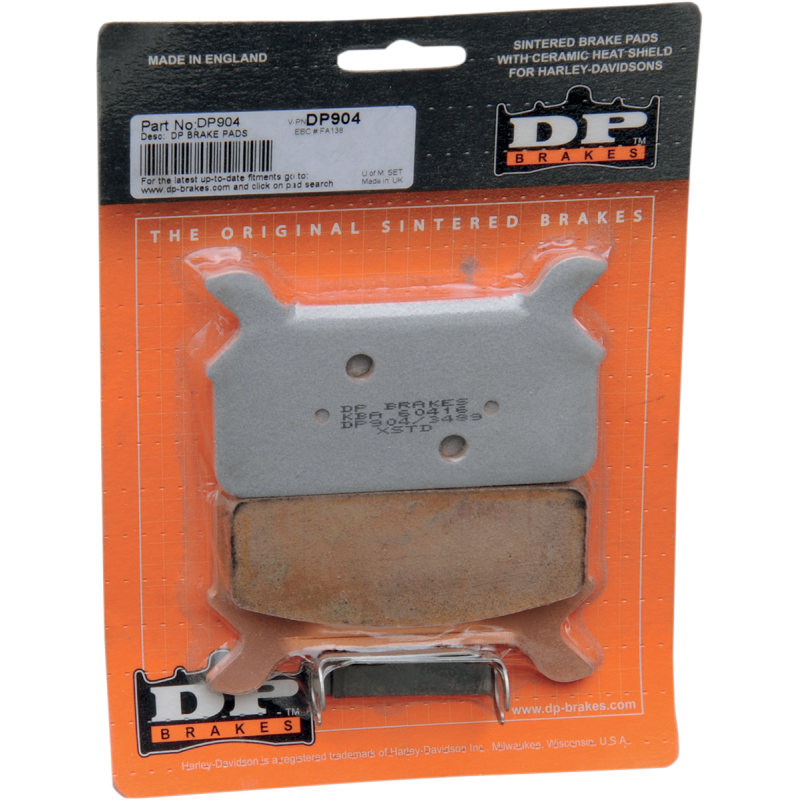 DP BRAKES DP904 STANDARD COMPOUND BRAKE PAD SET DP904