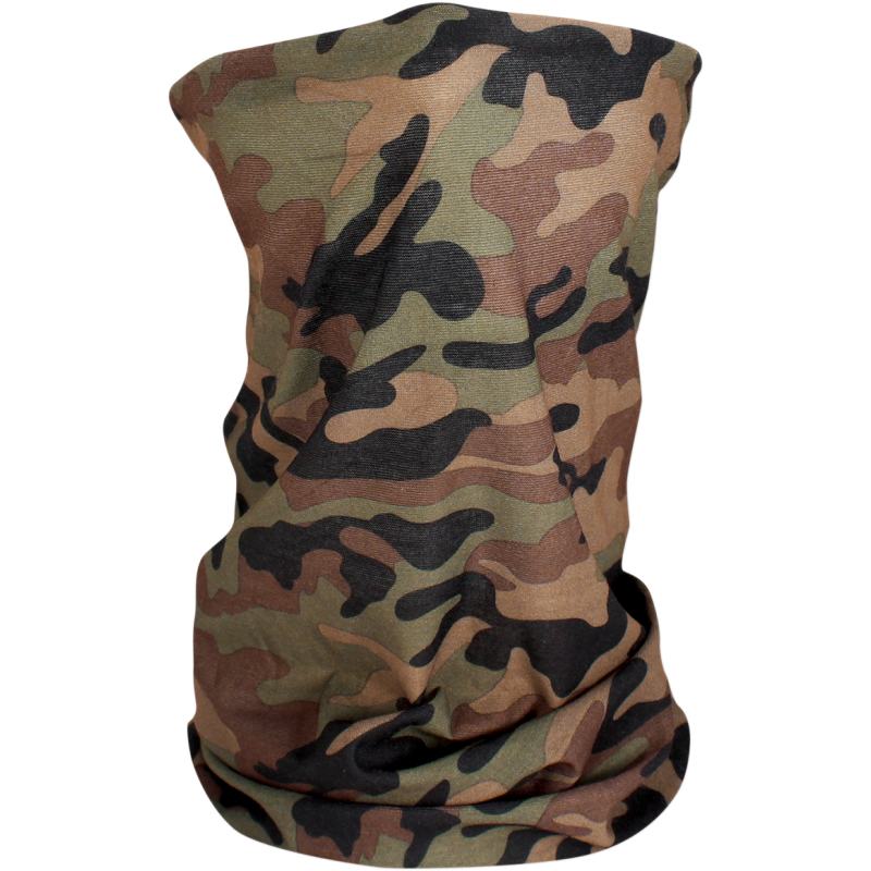 ZAN HEADGEAR MOTLEY TUBE FLEECE WOODLAND CAMO HIGHVIS TF118HV