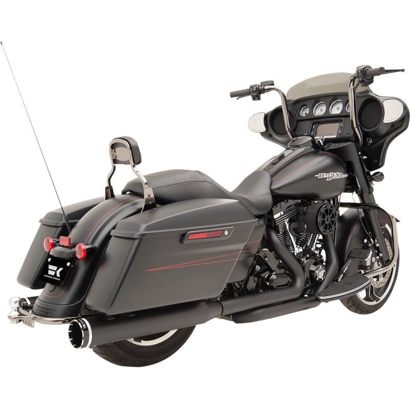 KHROME WERKS 2:2 DOMINATOR EXHAUST SYSTEM - BLACK W 4-1/2" MUFFLER 200830