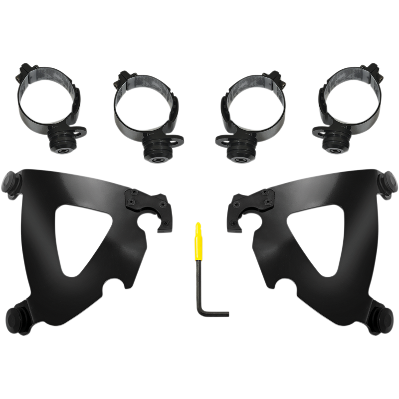 MEMPHIS SHADES HD MNT KIT RD WARR FLSB BLK MEB2043