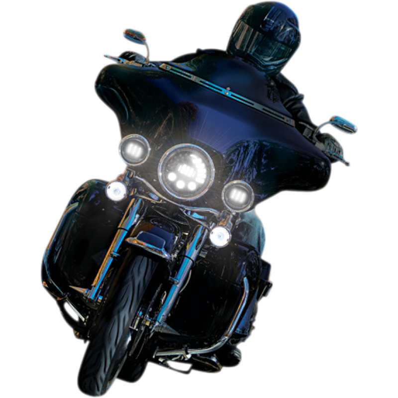 CUSTOM DYNAMICS HEADLIGHT PB ADPT 7" BLK PB-7A-13-B