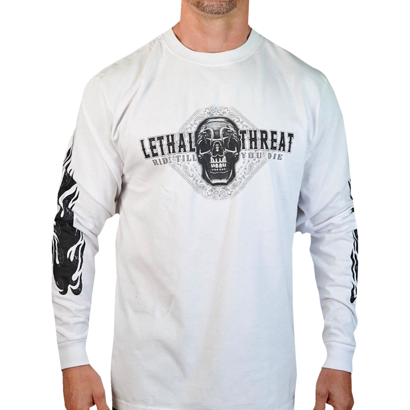 LETHAL THREAT SHIRT LS RIDETILDIE WT 2X LS20876XXL