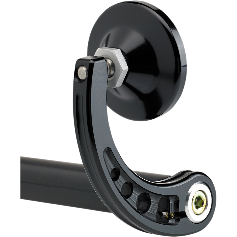 JOKER MACHINE 2-1/4" BAR END MIRROR STEM C BLACK 09-312-CB