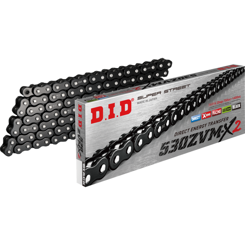 DID CHAIN DID530ZVMX2 X120 BK 530ZVMX2B120