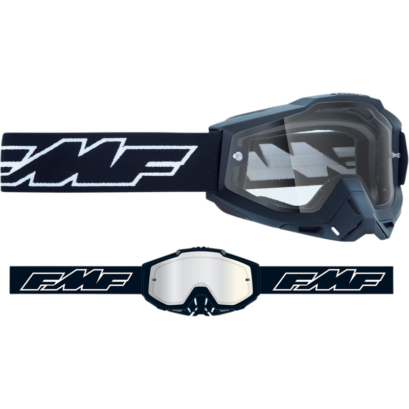 FMF FMF POWERBOMB ENDURO GOGGLE ROCKET BLACK - CLEAR LENS F-50038-00001