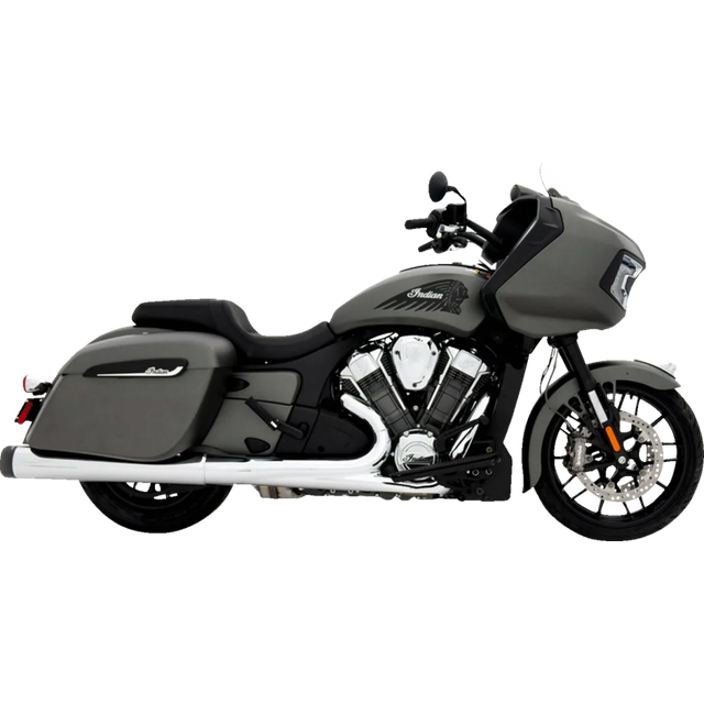RINEHART RACING MUFFLERS 4.5" INDIAN CHR/BLK TRAD 500-0510