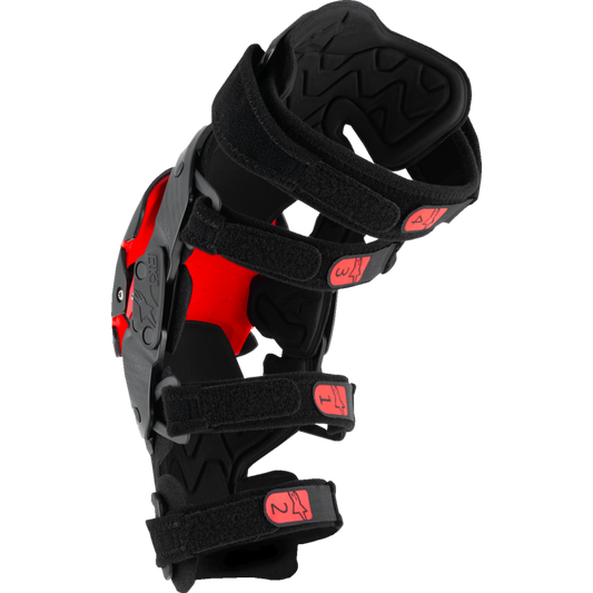 ALPINESTARS RK-1 PLASMA KNEE BRACES BLK/RD S/M 6501725-13-SM