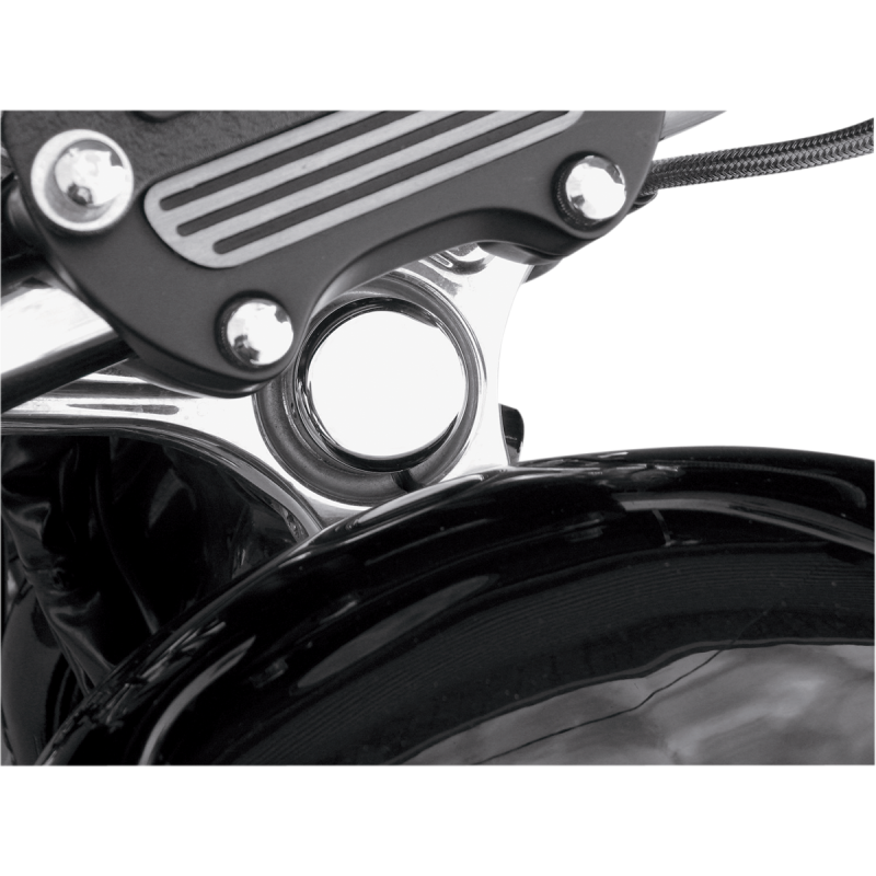 DRAG SPECIALTIES 39MM FORKS STERRING STEM BOLT COVER (EA) 0410-0100