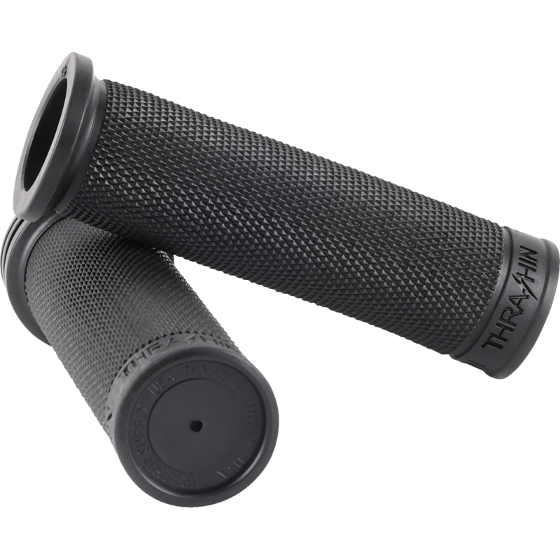 THRASHIN SUPPLY CO. GRIPS MOTO 1" SLIM BLACK TSC-2711-1