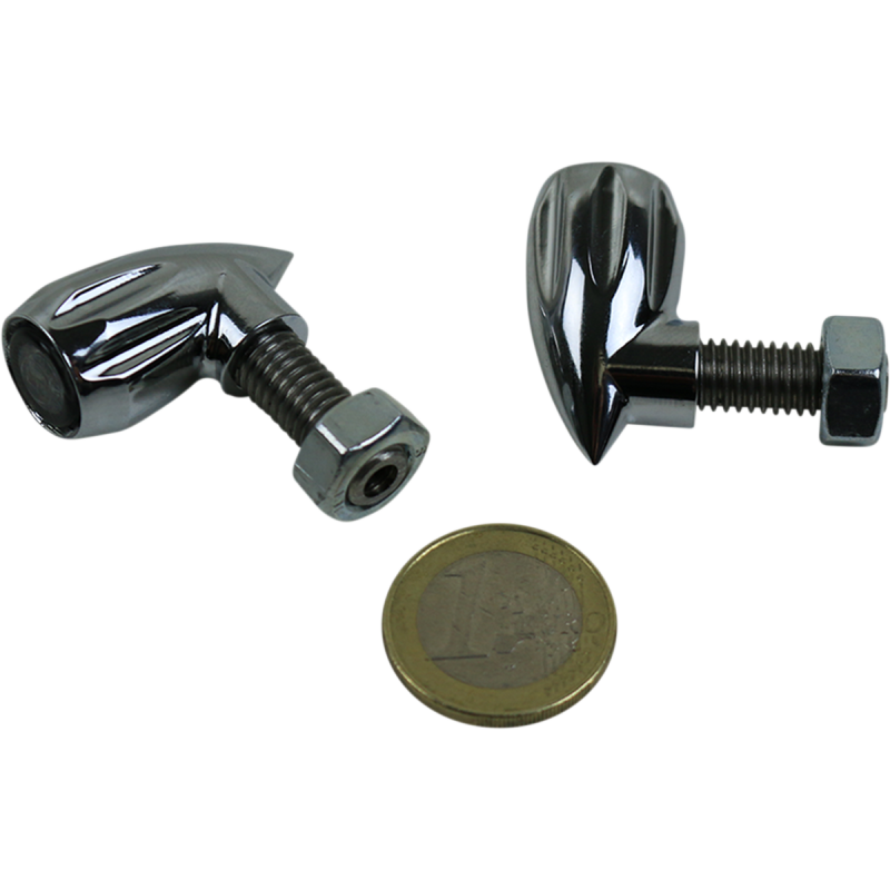 KODLIN NEOWISE BULLET GROOVED REAR INDICATOR 3-1 CHROME K68462