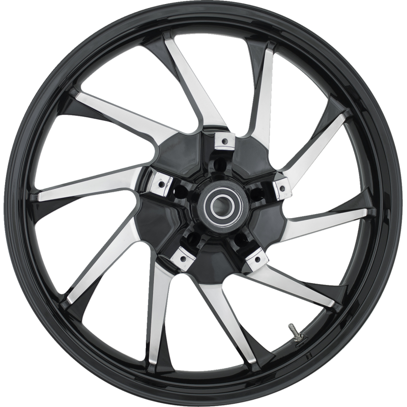 COASTAL MOTO CAST 3D HURRICANE FRONT BLACK 21X3.5 ABS W/WO TPMS 08-22 FL 3D-HUR213BC-ABST