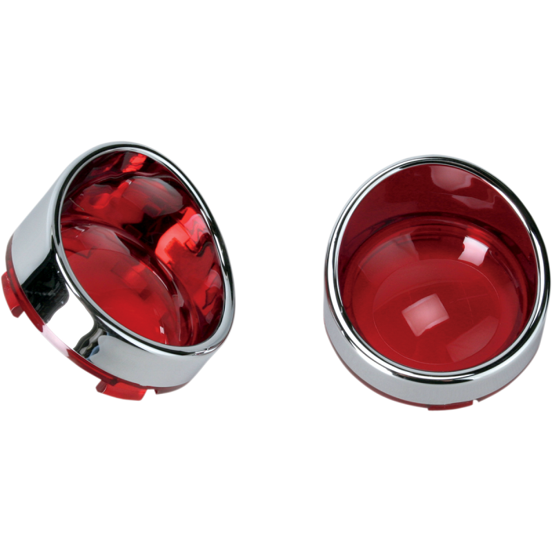 DRAG SPECIALTIES DEUCE T/S VISOR W/ RED LENSES (PR) 2020-0398