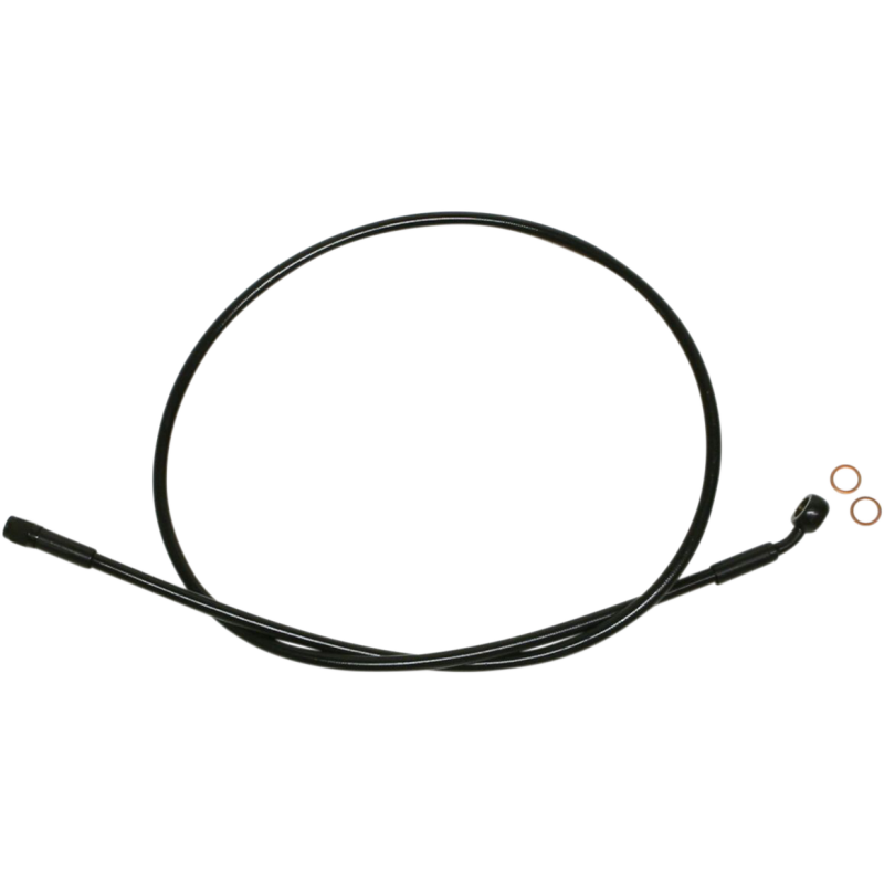 MAGNUM XR BLK/BLK UPPER BRAKE LINE 35, 10MM BANJO SBB0706-25