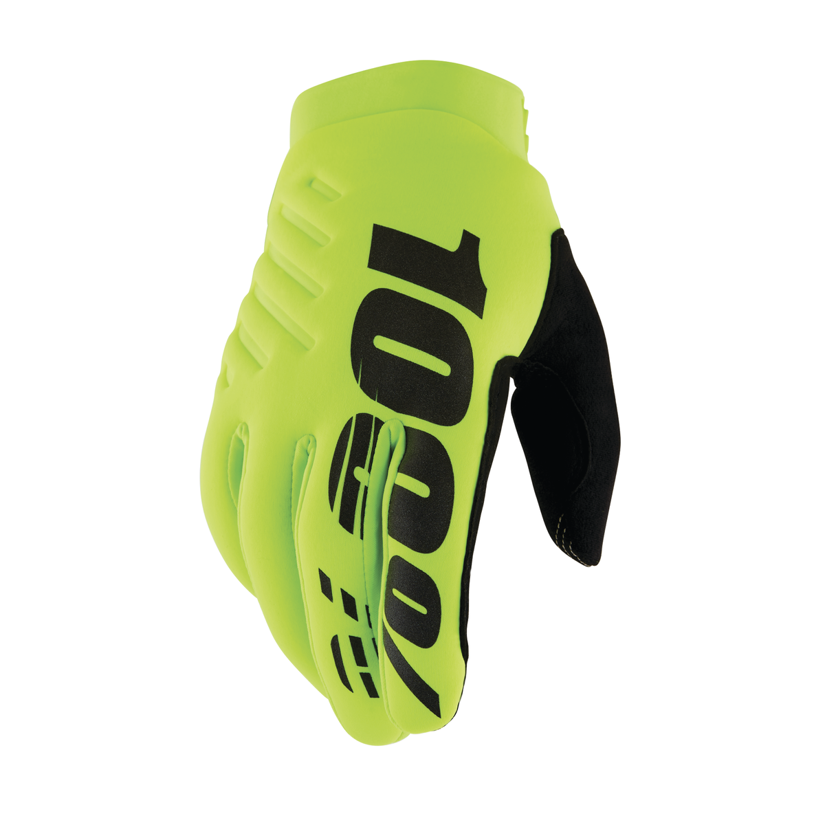 100% BRISKER GLOVES FLUO YELLOW/BLACK M 10003-00016
