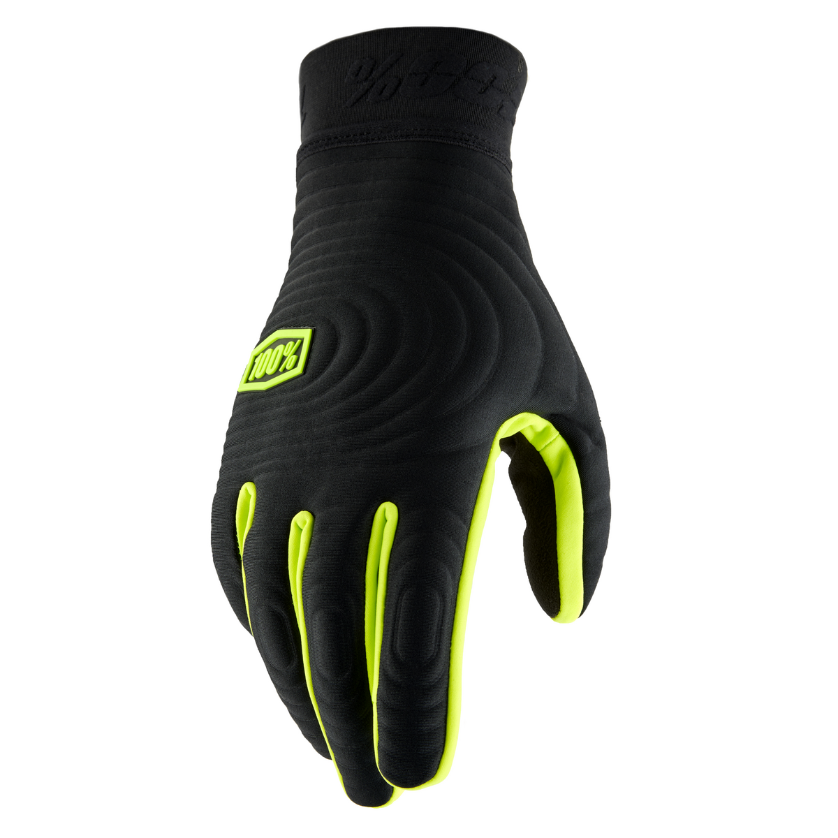 100% BRISKER XTREME GLV BLK/FLUO YEL 2XL 10030-00005