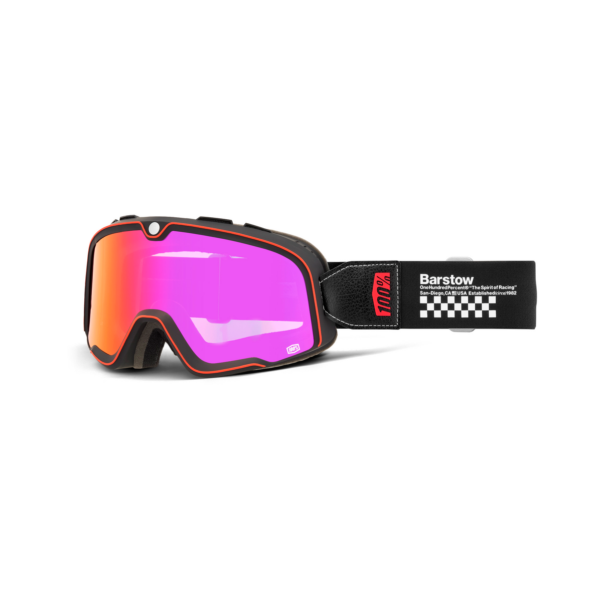 100% BARSTOW ERBAN DARK RED MIRROR 50000-00024