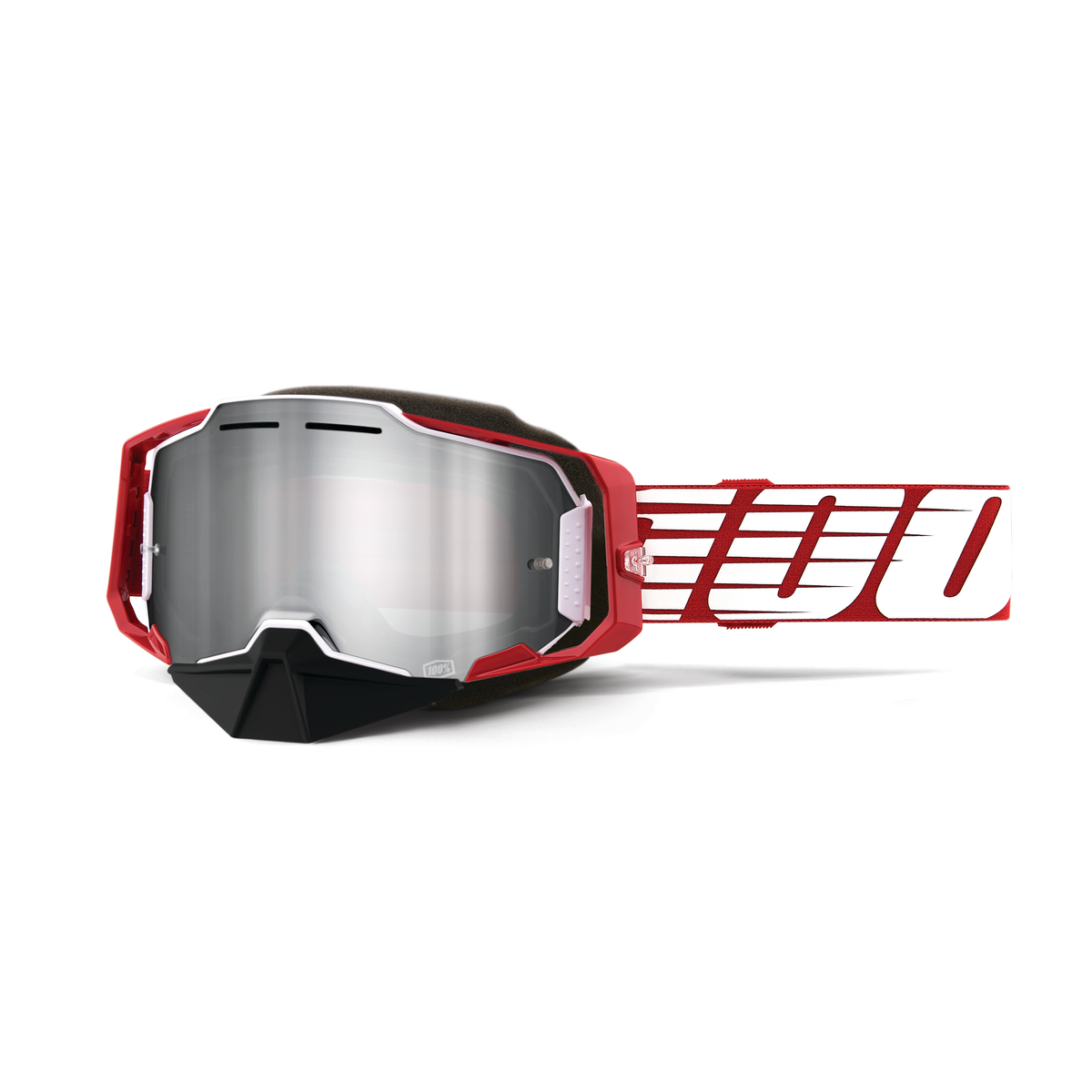 100% ARMEGA SNO GOG OVRSZ DEEP RED MIRROR SIL 50008-00006