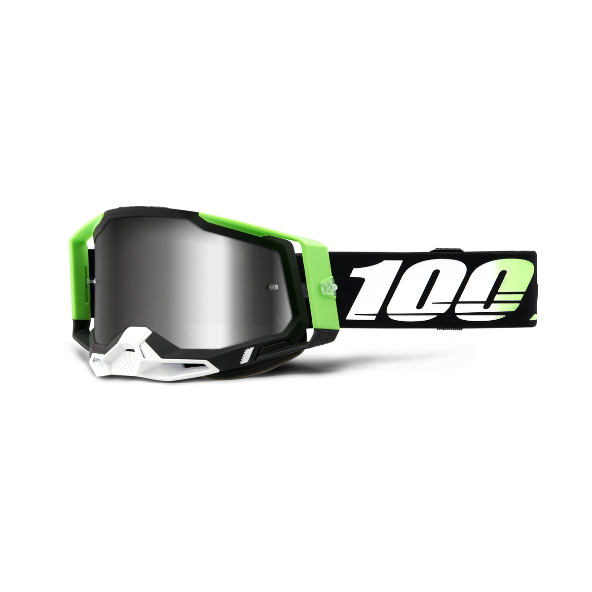 100% RACECRAFT 2 GOG KALKUTA MIRROR SILVER LE 50010-00006