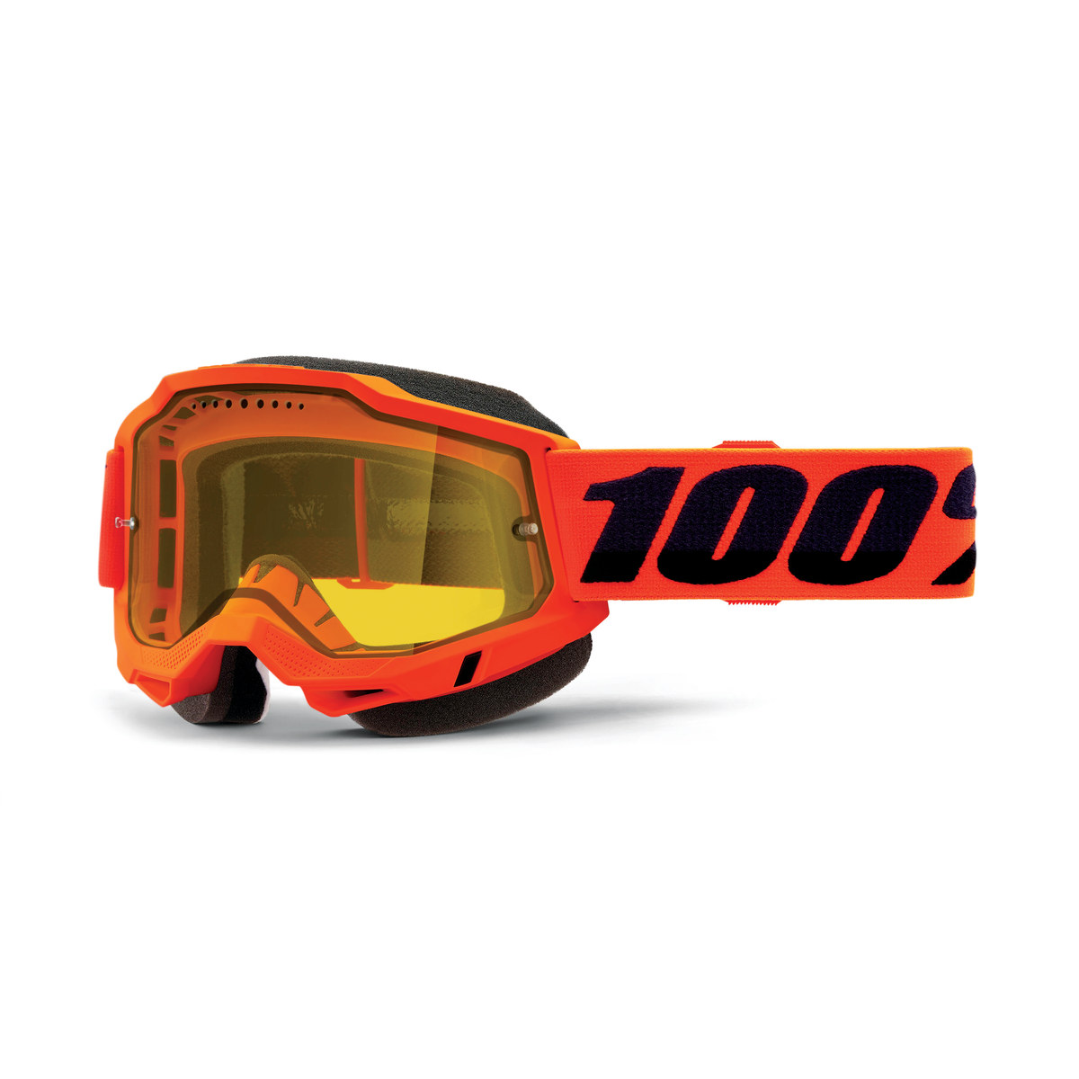 100% ACCURI 2 SNO GOG NEON ORANGE YELLOW 50021-00004